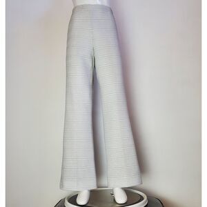 Vintage 60s Silver Gray Flared Trousers